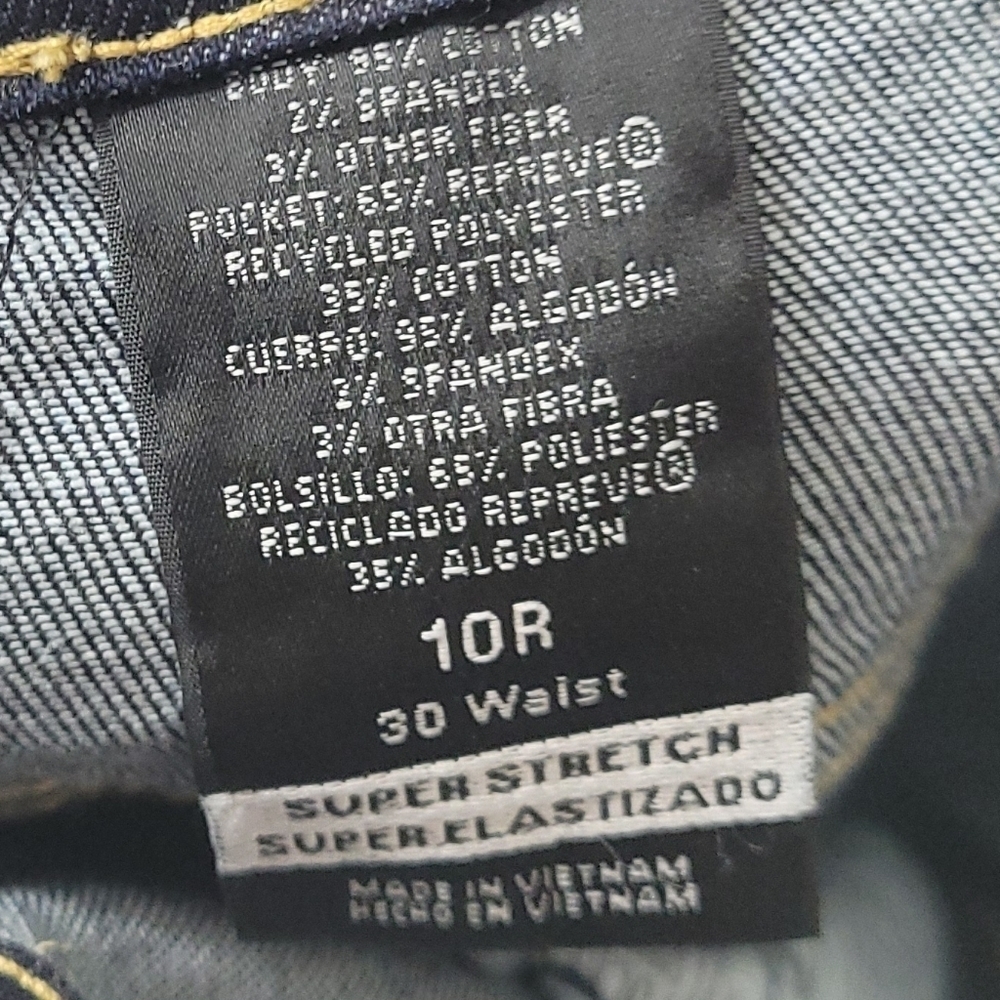 Mossimo Womena Mid Rise Skinny Bootcut Jeans‎ Dark Wash Denim Size 10 - Picture 5 of 13